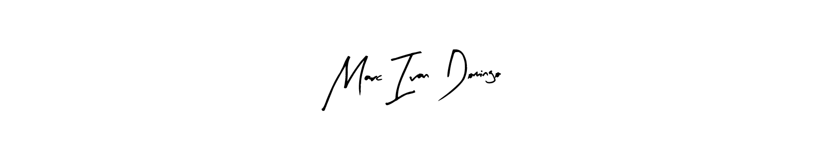 How to make Marc Ivan Domingo name signature. Use Arty Signature style for creating short signs online. This is the latest handwritten sign. Marc Ivan Domingo signature style 8 images and pictures png