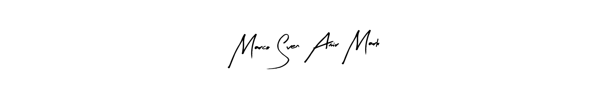 How to make Marco Sven Amir Mark signature? Arty Signature is a professional autograph style. Create handwritten signature for Marco Sven Amir Mark name. Marco Sven Amir Mark signature style 8 images and pictures png