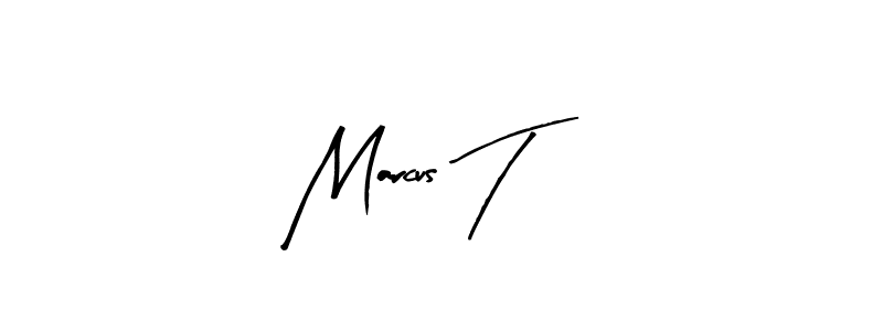 Marcus T stylish signature style. Best Handwritten Sign (Arty Signature) for my name. Handwritten Signature Collection Ideas for my name Marcus T. Marcus T signature style 8 images and pictures png