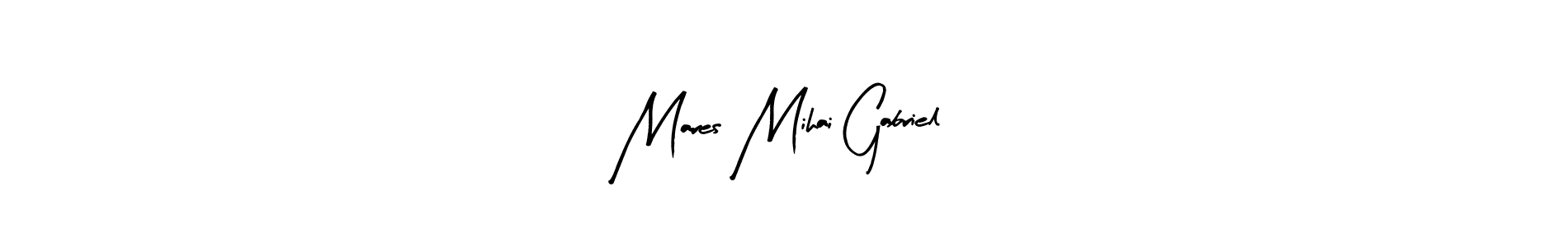 if you are searching for the best signature style for your name Mares Mihai Gabriel. so please give up your signature search. here we have designed multiple signature styles  using Arty Signature. Mares Mihai Gabriel signature style 8 images and pictures png