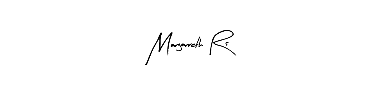 Design your own signature with our free online signature maker. With this signature software, you can create a handwritten (Arty Signature) signature for name Margarreth Rs. Margarreth Rs signature style 8 images and pictures png