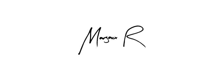 Arty Signature is a professional signature style that is perfect for those who want to add a touch of class to their signature. It is also a great choice for those who want to make their signature more unique. Get Margaux R name to fancy signature for free. Margaux R signature style 8 images and pictures png