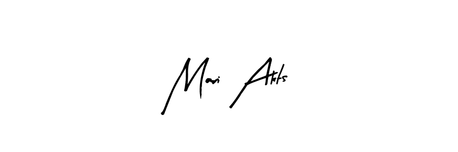 The best way (Arty Signature) to make a short signature is to pick only two or three words in your name. The name Mari Akts include a total of six letters. For converting this name. Mari Akts signature style 8 images and pictures png