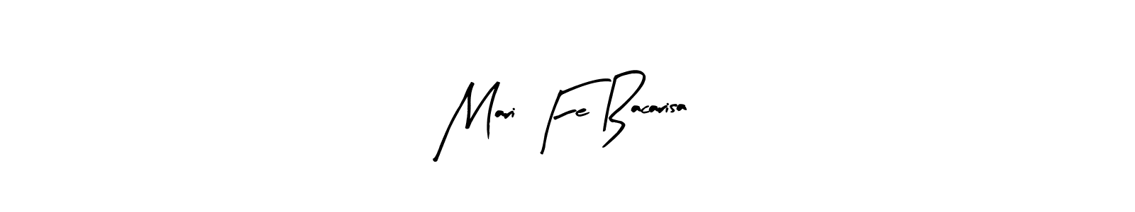 Create a beautiful signature design for name Mari Fe Bacarisa. With this signature (Arty Signature) fonts, you can make a handwritten signature for free. Mari Fe Bacarisa signature style 8 images and pictures png