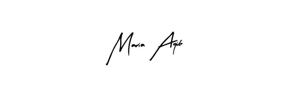 Make a beautiful signature design for name Maria Aqib. Use this online signature maker to create a handwritten signature for free. Maria Aqib signature style 8 images and pictures png