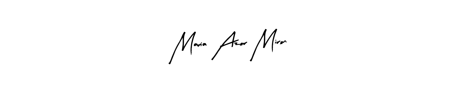 How to make Maria Azor Miron name signature. Use Arty Signature style for creating short signs online. This is the latest handwritten sign. Maria Azor Miron signature style 8 images and pictures png