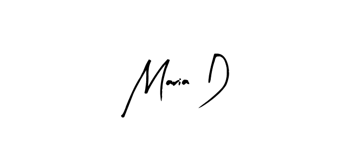 Similarly Arty Signature is the best handwritten signature design. Signature creator online .You can use it as an online autograph creator for name Maria D. Maria D signature style 8 images and pictures png