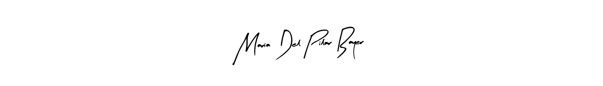 How to make Maria Del Pilar Bayer name signature. Use Arty Signature style for creating short signs online. This is the latest handwritten sign. Maria Del Pilar Bayer signature style 8 images and pictures png