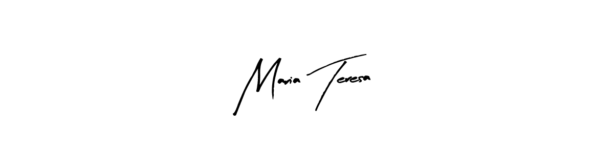 Arty Signature is a professional signature style that is perfect for those who want to add a touch of class to their signature. It is also a great choice for those who want to make their signature more unique. Get Maria Teresa name to fancy signature for free. Maria Teresa signature style 8 images and pictures png