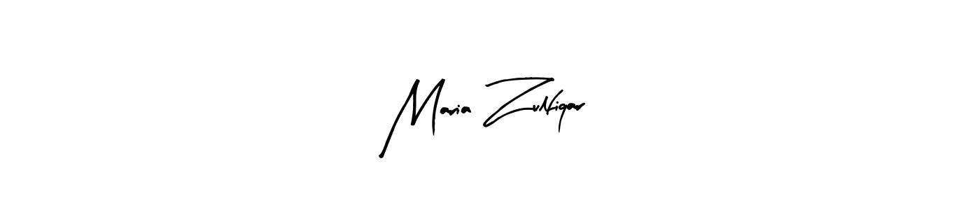 Create a beautiful signature design for name Maria Zulfiqar. With this signature (Arty Signature) fonts, you can make a handwritten signature for free. Maria Zulfiqar signature style 8 images and pictures png