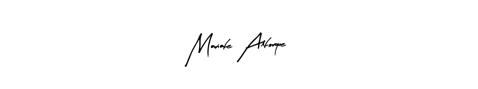 if you are searching for the best signature style for your name Mariafe Alforque. so please give up your signature search. here we have designed multiple signature styles  using Arty Signature. Mariafe Alforque signature style 8 images and pictures png