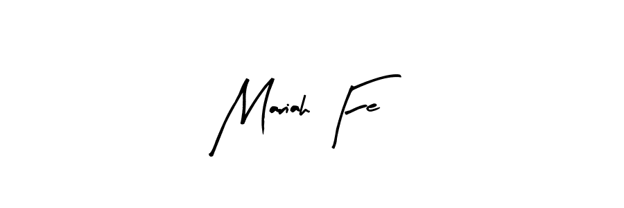 Arty Signature is a professional signature style that is perfect for those who want to add a touch of class to their signature. It is also a great choice for those who want to make their signature more unique. Get Mariah Fe name to fancy signature for free. Mariah Fe signature style 8 images and pictures png