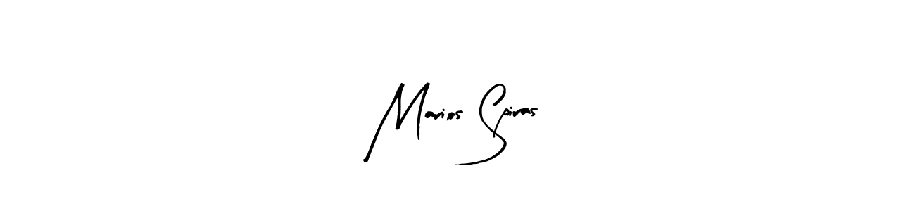 Arty Signature is a professional signature style that is perfect for those who want to add a touch of class to their signature. It is also a great choice for those who want to make their signature more unique. Get Marios Spiras name to fancy signature for free. Marios Spiras signature style 8 images and pictures png