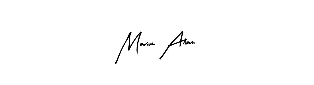 You should practise on your own different ways (Arty Signature) to write your name (Marium Alam) in signature. don't let someone else do it for you. Marium Alam signature style 8 images and pictures png