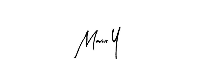 How to make Marius Y name signature. Use Arty Signature style for creating short signs online. This is the latest handwritten sign. Marius Y signature style 8 images and pictures png