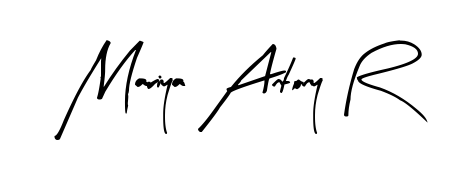 You can use this online signature creator to create a handwritten signature for the name Mariya Antony R. This is the best online autograph maker. Mariya Antony R signature style 8 images and pictures png
