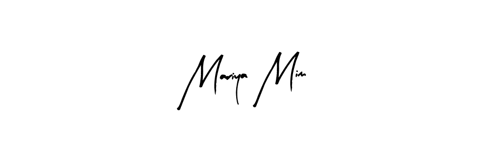 It looks lik you need a new signature style for name Mariya Mim. Design unique handwritten (Arty Signature) signature with our free signature maker in just a few clicks. Mariya Mim signature style 8 images and pictures png