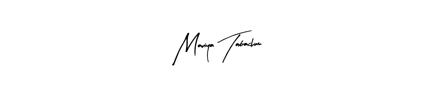 Design your own signature with our free online signature maker. With this signature software, you can create a handwritten (Arty Signature) signature for name Mariya Tabachum. Mariya Tabachum signature style 8 images and pictures png