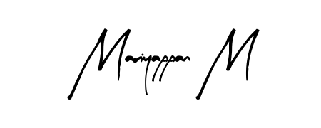 Make a beautiful signature design for name Mariyappan M. With this signature (Arty Signature) style, you can create a handwritten signature for free. Mariyappan M signature style 8 images and pictures png