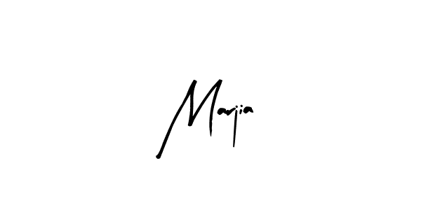 Marjia stylish signature style. Best Handwritten Sign (Arty Signature) for my name. Handwritten Signature Collection Ideas for my name Marjia. Marjia signature style 8 images and pictures png