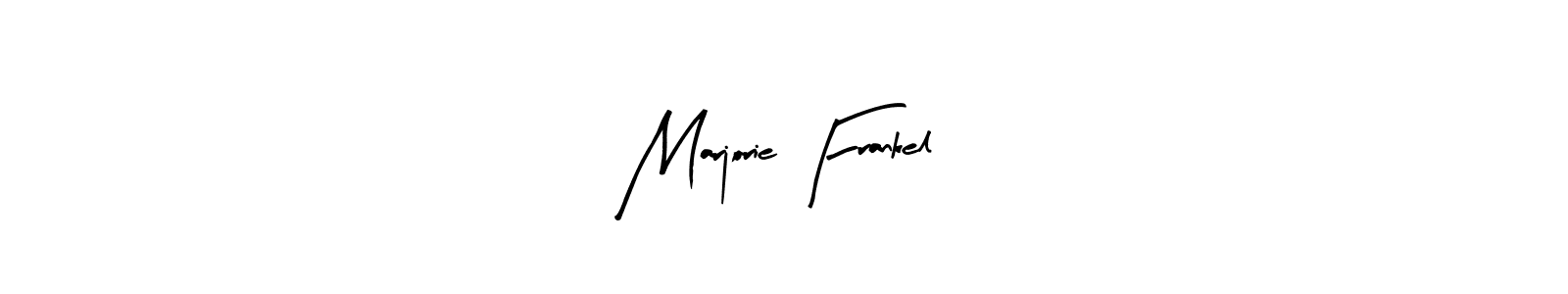 Marjorie Frankel stylish signature style. Best Handwritten Sign (Arty Signature) for my name. Handwritten Signature Collection Ideas for my name Marjorie Frankel. Marjorie Frankel signature style 8 images and pictures png