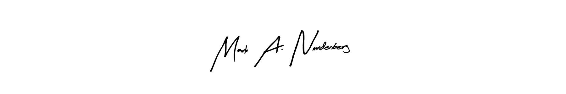 Make a beautiful signature design for name Mark A. Nordenberg. With this signature (Arty Signature) style, you can create a handwritten signature for free. Mark A. Nordenberg signature style 8 images and pictures png