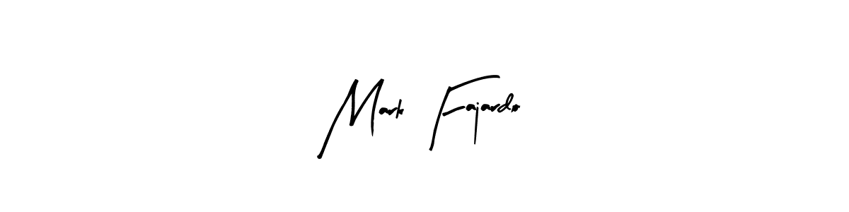 Create a beautiful signature design for name Mark Fajardo. With this signature (Arty Signature) fonts, you can make a handwritten signature for free. Mark Fajardo signature style 8 images and pictures png