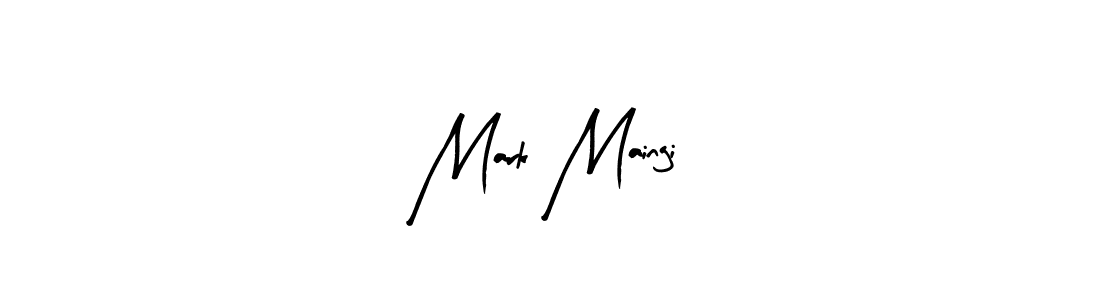 Create a beautiful signature design for name Mark Maingi. With this signature (Arty Signature) fonts, you can make a handwritten signature for free. Mark Maingi signature style 8 images and pictures png