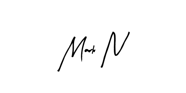 Create a beautiful signature design for name Mark N. With this signature (Arty Signature) fonts, you can make a handwritten signature for free. Mark N signature style 8 images and pictures png