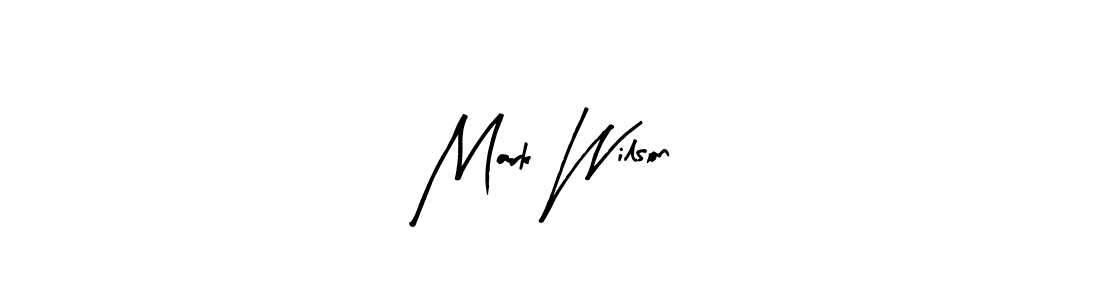 Design your own signature with our free online signature maker. With this signature software, you can create a handwritten (Arty Signature) signature for name Mark Wilson. Mark Wilson signature style 8 images and pictures png