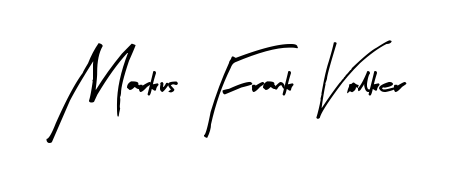 A modern signature idea for name Markus Frank Volker using Arty Signature font. Clean strokes and elegant curves make it stand out instantly. Markus Frank Volker signature style 8 images and pictures png