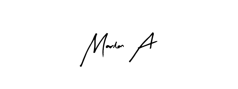 Similarly Arty Signature is the best handwritten signature design. Signature creator online .You can use it as an online autograph creator for name Marlon A. Marlon A signature style 8 images and pictures png