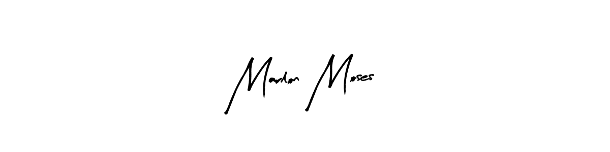 Use a signature maker to create a handwritten signature online. With this signature software, you can design (Arty Signature) your own signature for name Marlon Moses. Marlon Moses signature style 8 images and pictures png