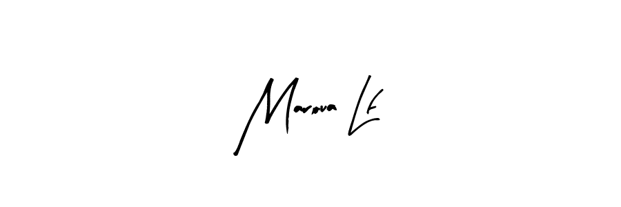 Maroua Lf stylish signature style. Best Handwritten Sign (Arty Signature) for my name. Handwritten Signature Collection Ideas for my name Maroua Lf. Maroua Lf signature style 8 images and pictures png