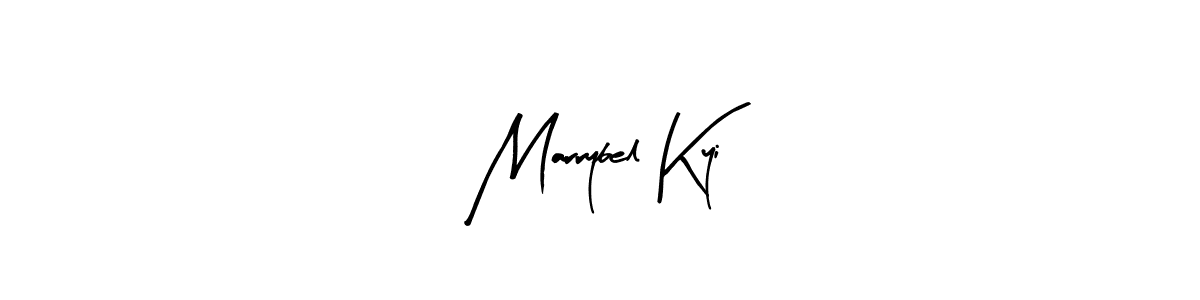 Design your own signature with our free online signature maker. With this signature software, you can create a handwritten (Arty Signature) signature for name Marrybel Kyi. Marrybel Kyi signature style 8 images and pictures png
