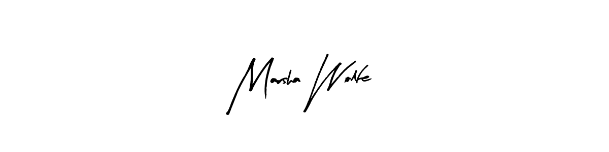 How to make Marsha Wolfe signature? Arty Signature is a professional autograph style. Create handwritten signature for Marsha Wolfe name. Marsha Wolfe signature style 8 images and pictures png