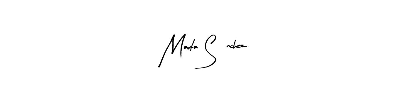 Create a beautiful signature design for name Marta Sánchez. With this signature (Arty Signature) fonts, you can make a handwritten signature for free. Marta Sánchez signature style 8 images and pictures png