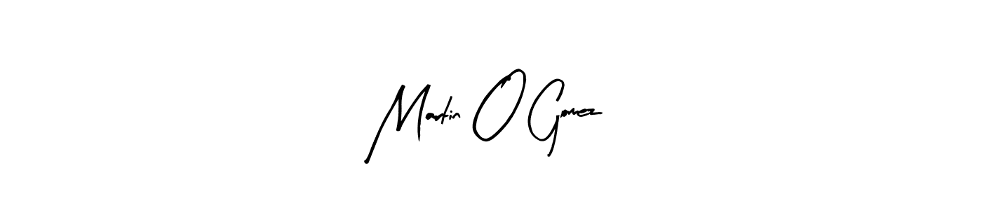Arty Signature is a professional signature style that is perfect for those who want to add a touch of class to their signature. It is also a great choice for those who want to make their signature more unique. Get Martin O Gomez name to fancy signature for free. Martin O Gomez signature style 8 images and pictures png