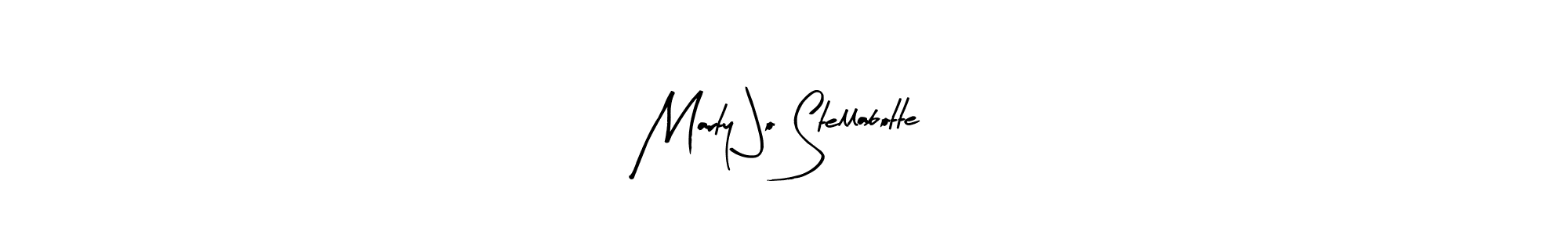 Design your own signature with our free online signature maker. With this signature software, you can create a handwritten (Arty Signature) signature for name Marty Jo Stellabotte. Marty Jo Stellabotte signature style 8 images and pictures png