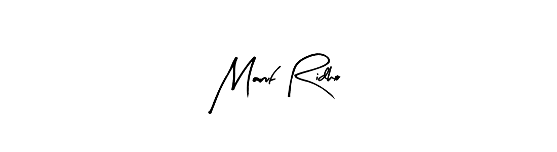 It looks lik you need a new signature style for name Maruf Ridho. Design unique handwritten (Arty Signature) signature with our free signature maker in just a few clicks. Maruf Ridho signature style 8 images and pictures png