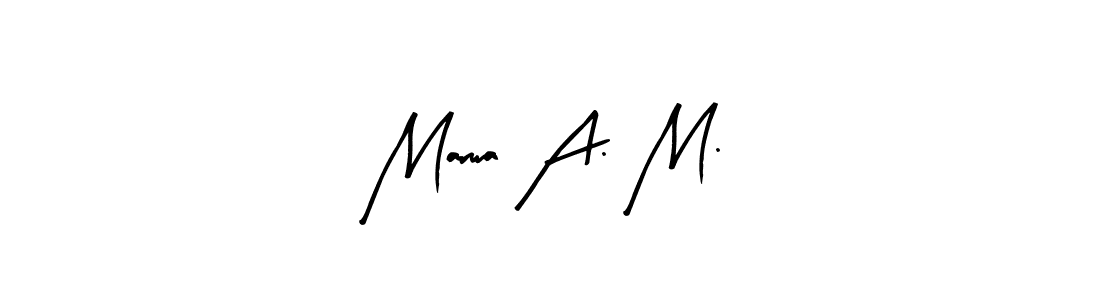 You can use this online signature creator to create a handwritten signature for the name Marwa A. M.. This is the best online autograph maker. Marwa A. M. signature style 8 images and pictures png