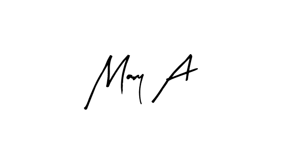 Similarly Arty Signature is the best handwritten signature design. Signature creator online .You can use it as an online autograph creator for name Mary A. Mary A signature style 8 images and pictures png