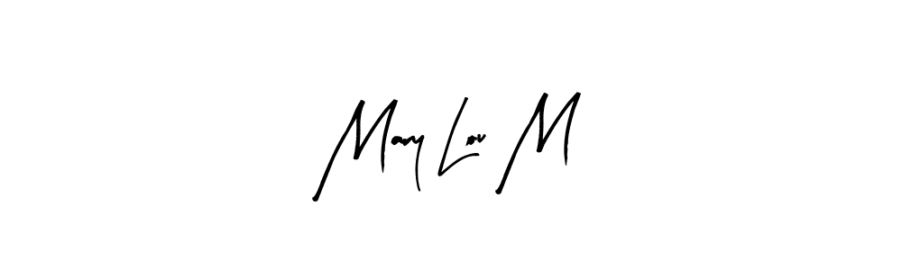 Create a beautiful signature design for name Mary Lou M. With this signature (Arty Signature) fonts, you can make a handwritten signature for free. Mary Lou M signature style 8 images and pictures png