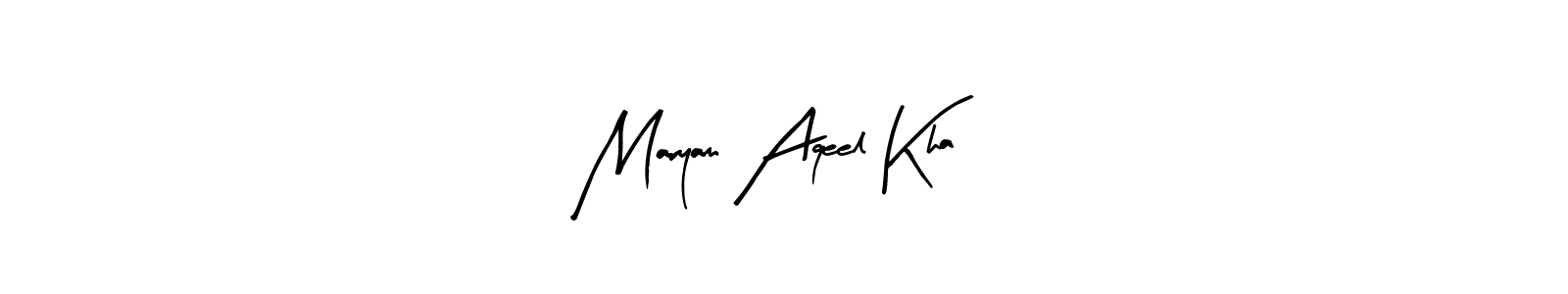 Create a beautiful signature design for name Maryam Aqeel Kha. With this signature (Arty Signature) fonts, you can make a handwritten signature for free. Maryam Aqeel Kha signature style 8 images and pictures png