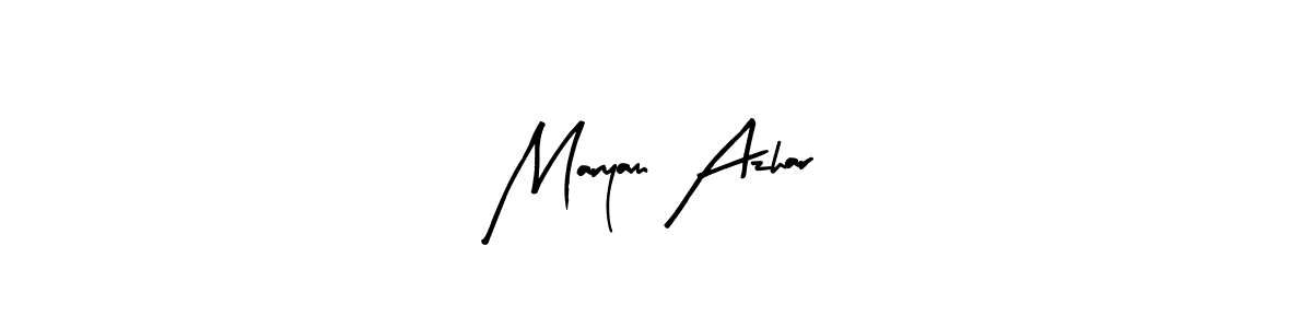 Maryam Azhar stylish signature style. Best Handwritten Sign (Arty Signature) for my name. Handwritten Signature Collection Ideas for my name Maryam Azhar. Maryam Azhar signature style 8 images and pictures png