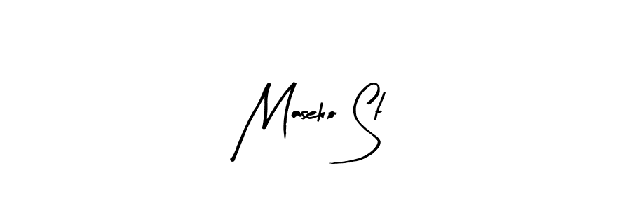 Similarly Arty Signature is the best handwritten signature design. Signature creator online .You can use it as an online autograph creator for name Maseko St. Maseko St signature style 8 images and pictures png