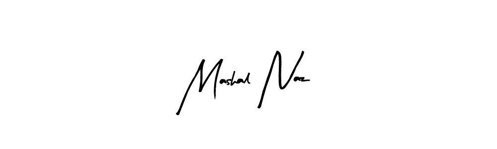 Use a signature maker to create a handwritten signature online. With this signature software, you can design (Arty Signature) your own signature for name Mashal Naz. Mashal Naz signature style 8 images and pictures png