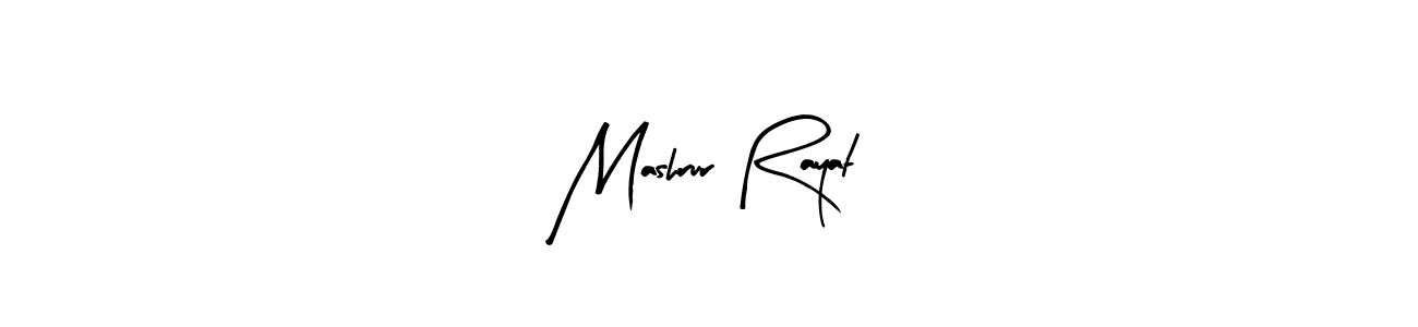 Make a short Mashrur Rayat signature style. Manage your documents anywhere anytime using Arty Signature. Create and add eSignatures, submit forms, share and send files easily. Mashrur Rayat signature style 8 images and pictures png
