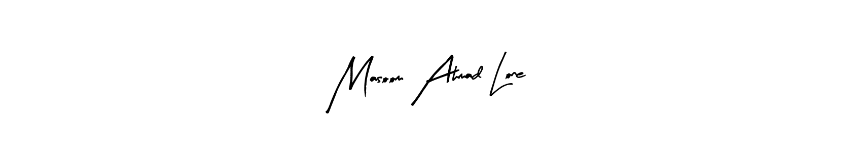 Make a beautiful signature design for name Masoom Ahmad Lone. Use this online signature maker to create a handwritten signature for free. Masoom Ahmad Lone signature style 8 images and pictures png