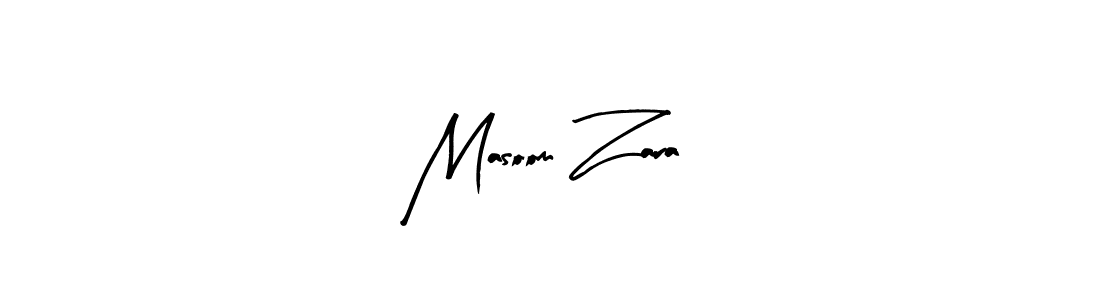 Make a beautiful signature design for name Masoom Zara. With this signature (Arty Signature) style, you can create a handwritten signature for free. Masoom Zara signature style 8 images and pictures png